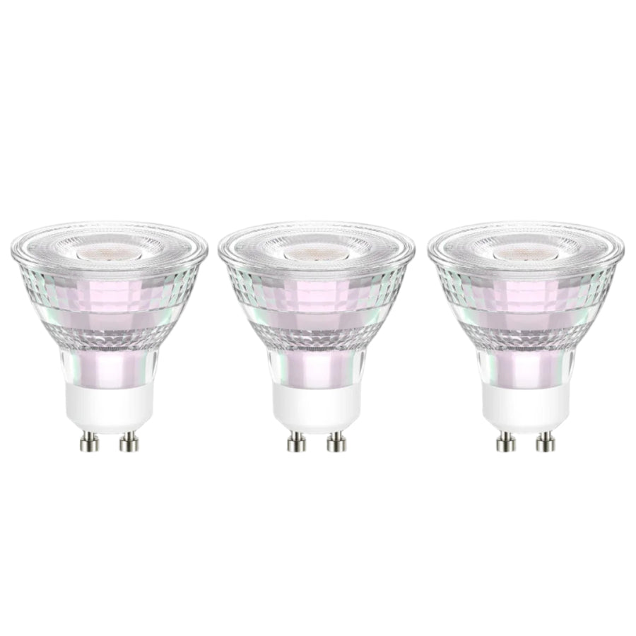 Bricocenter 3 LED BULBS GU10 50W CLEAR NATURAL LIGHT