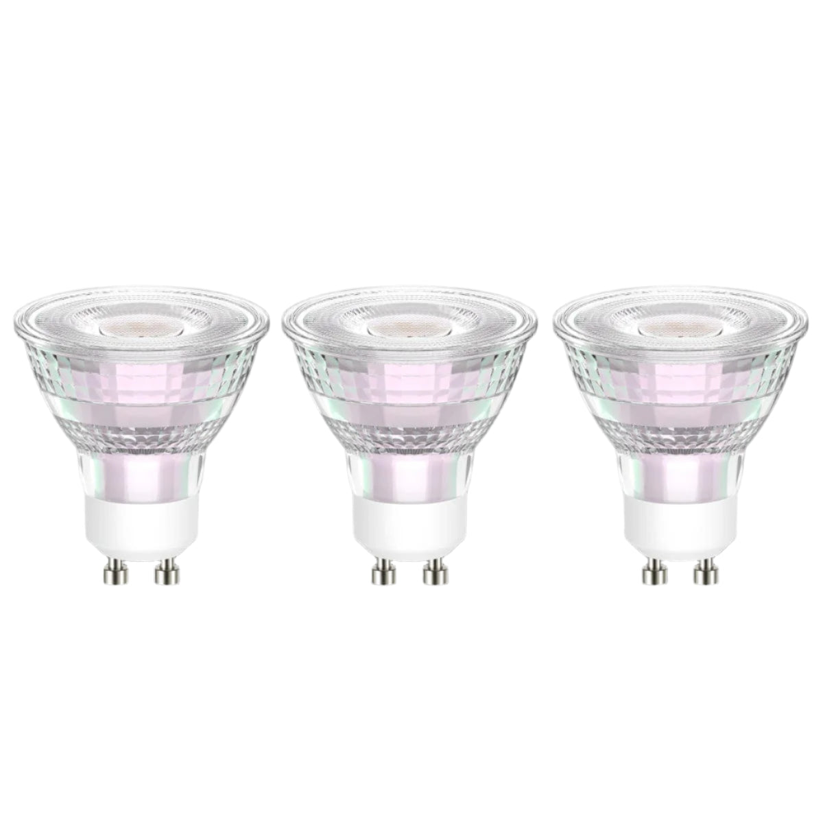 Bricocenter 3 LED BULBS GU10 50W CLEAR NATURAL LIGHT