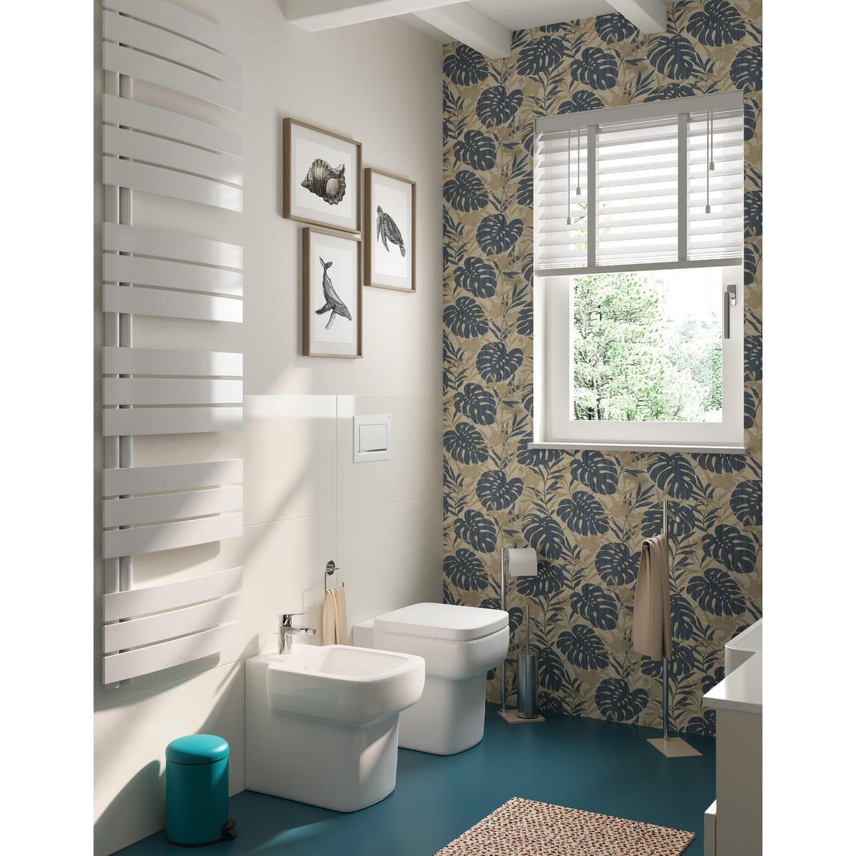 Bricocenter WALLPAPER LEAF FLOWER BEIGE 53CMX10.5M