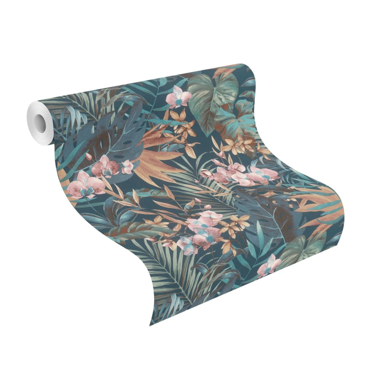 Bricocenter ORCHID AND BLUE FERN WALLPAPER 53CMX10.5M