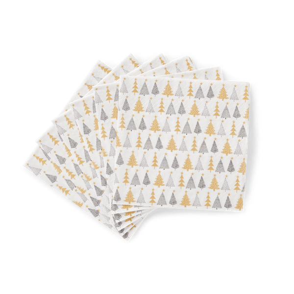 SPARKLE Set of 20 golden napkins, W 33 x L 33 cm