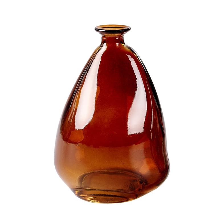 Casa MARCELLA VASE BROWN 8X12CM