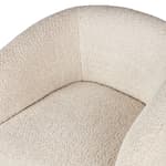 YVETTE White armchair, H 69 x W 80 x D 76 cm