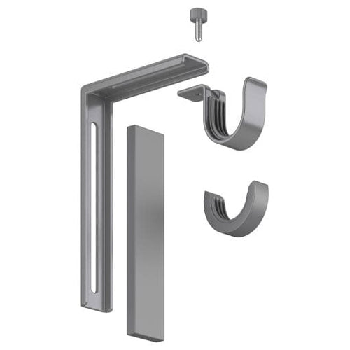 BETYDLIG wall/ceiling bracket, silver-colour