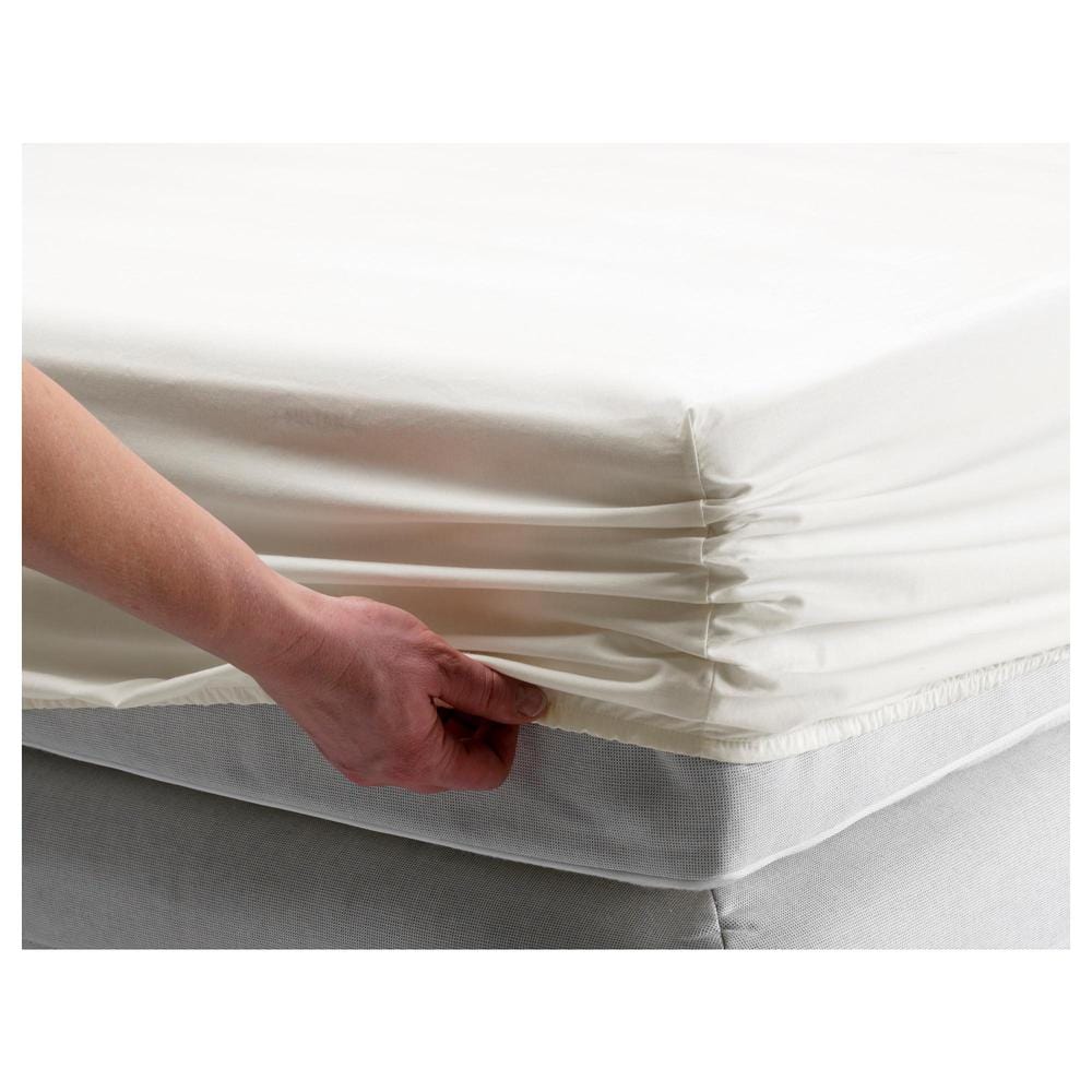 Ikea SUMNTUTA fitted sheet, white, 90x200cm