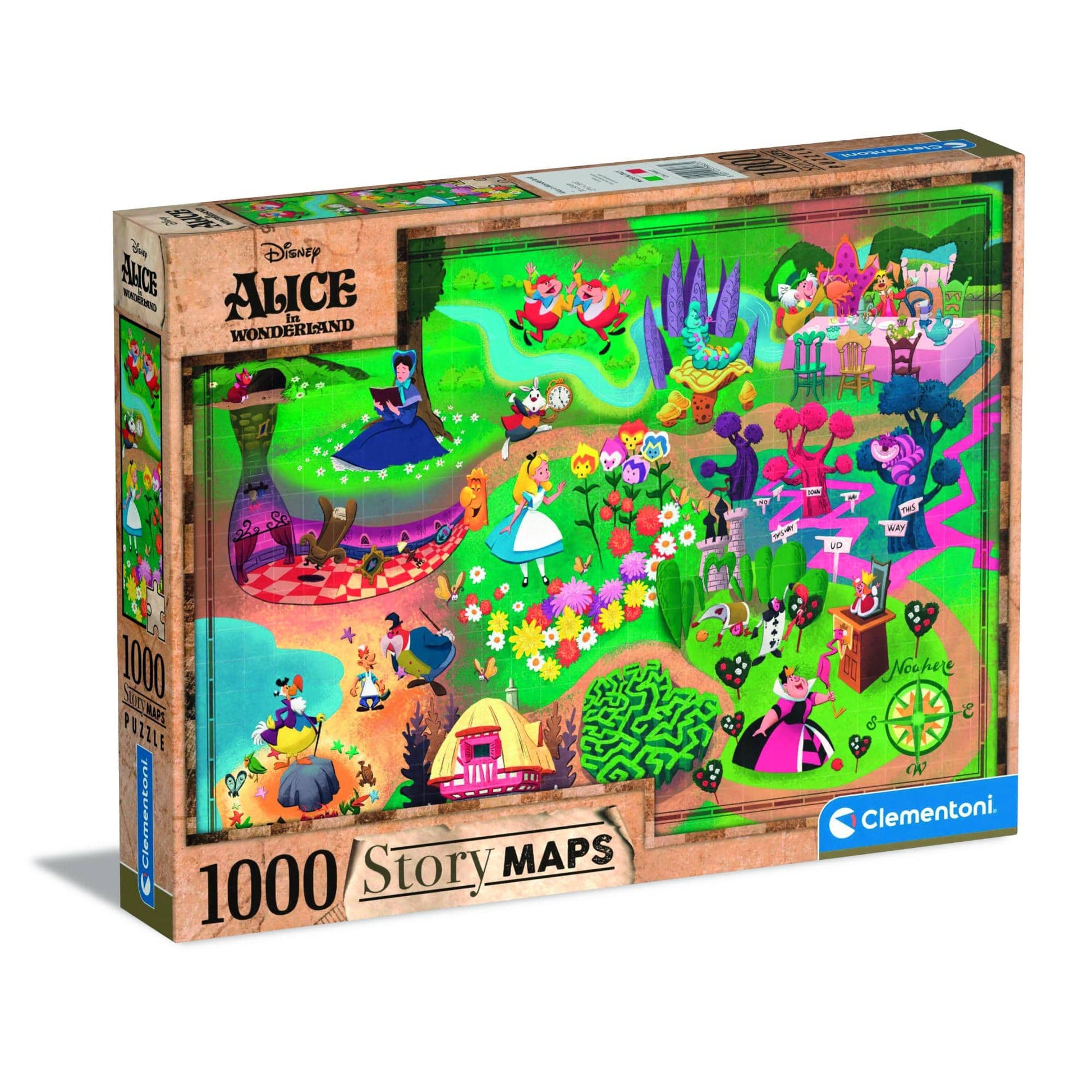 Toys 1000 Piece Story Maps Puzzle - Alice