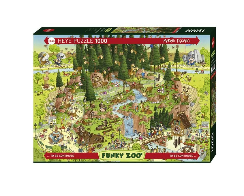 Toys Puzzle Da 1000 Pezzi - Funky Zoo: Black Forest Habitat