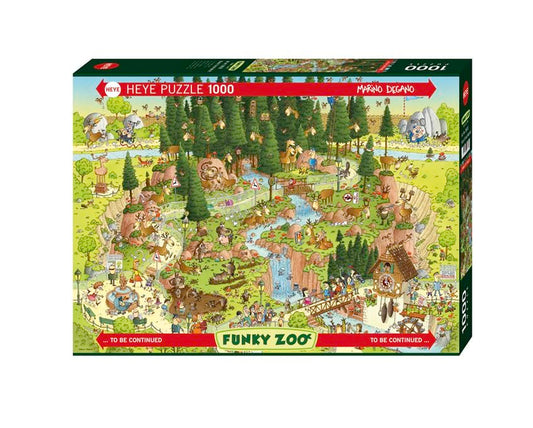 Toys Puzzle Da 1000 Pezzi - Funky Zoo: Black Forest Habitat