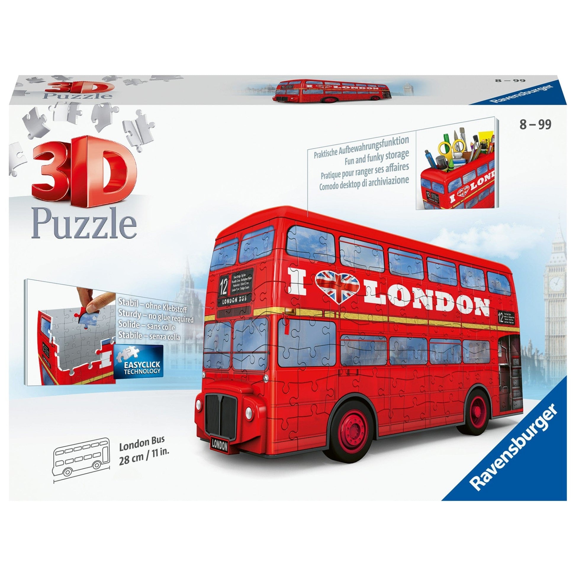 Toys 3D Puzzle Midi Series - London Bus