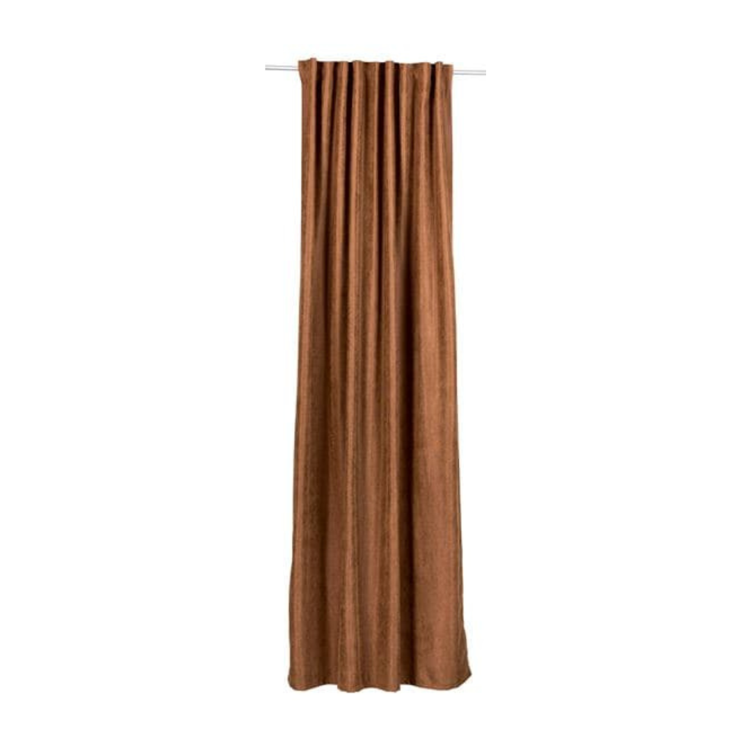 CHAMMY Brown curtain, W 140 x L 250 cm