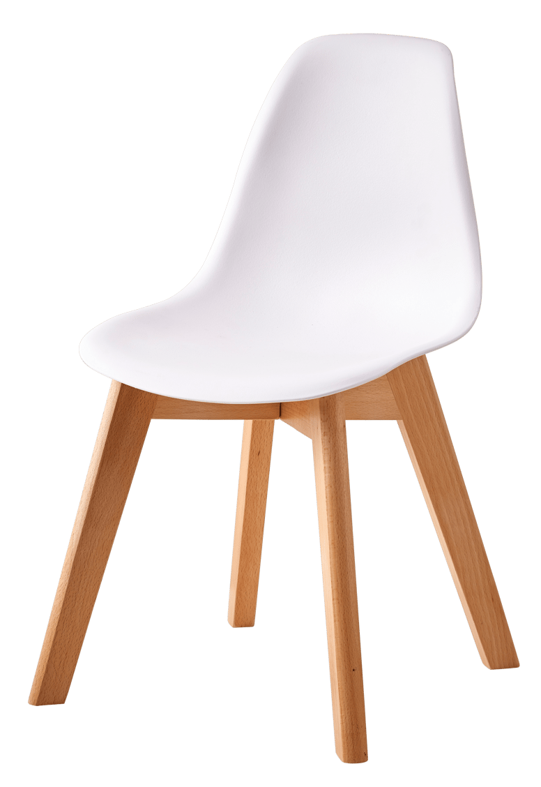 MATHIAS children's table with 2 chairs natural/white