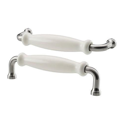 HISHULT handle, porcelain white, 2 pieces - best price from Maltashopper.com 90265246