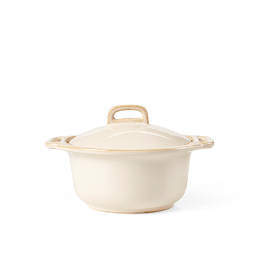 CASSOLA Cocotte with lid 40 CL beige, H 10,8 cm - Ø 14,3 cm