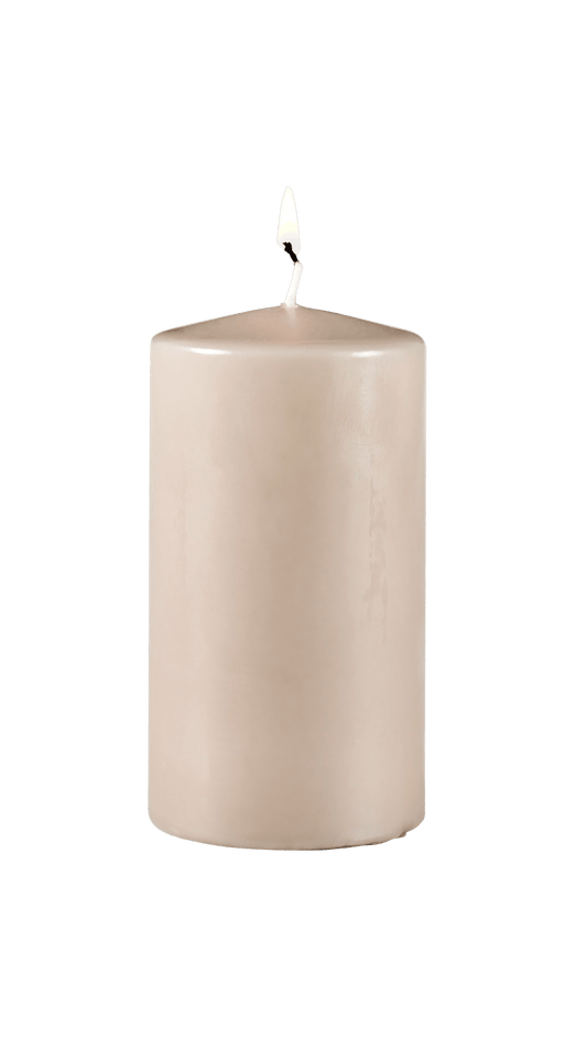 Casa PURE Candela cilindrica grigio
