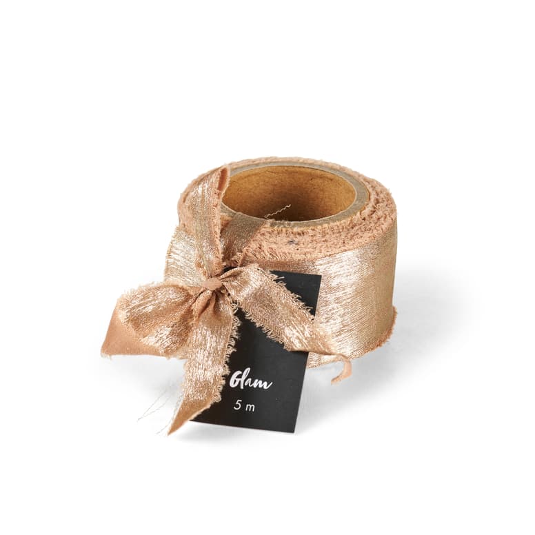 Casa GLAM Golden ribbon, W 4 x L 500 cm