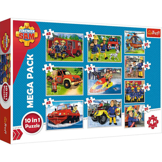 Toys 10 Puzzle in 1 - Fireman Sam: Sam&#39s Rescue Team