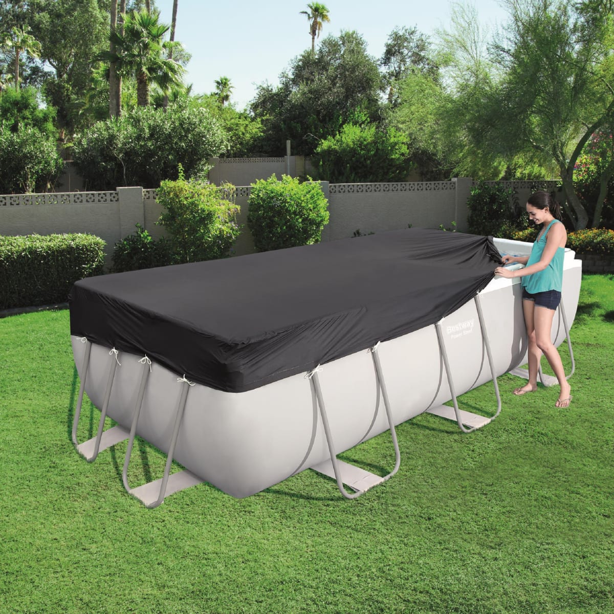 Bricocenter RECTANGULAR POOL COVER 404X201X100