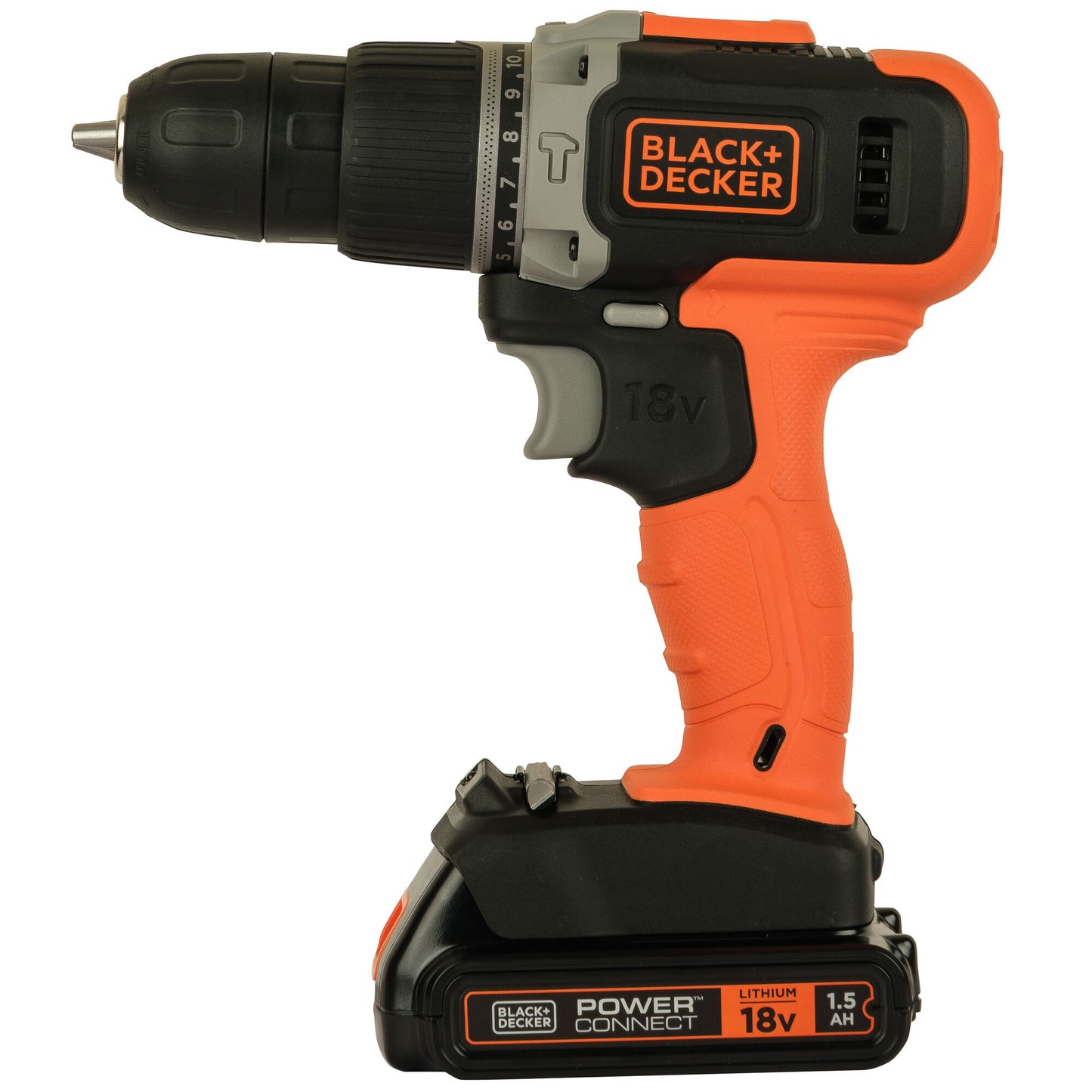 18V PERCUSSION SCREW DRILL WITH DOUBLE BATTERY 1.5Ah, 120 ACCESSORIES SOFT BAG