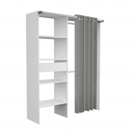 COMPOSITION WITH CLOTHES RACK AND CURTAIN- BARI