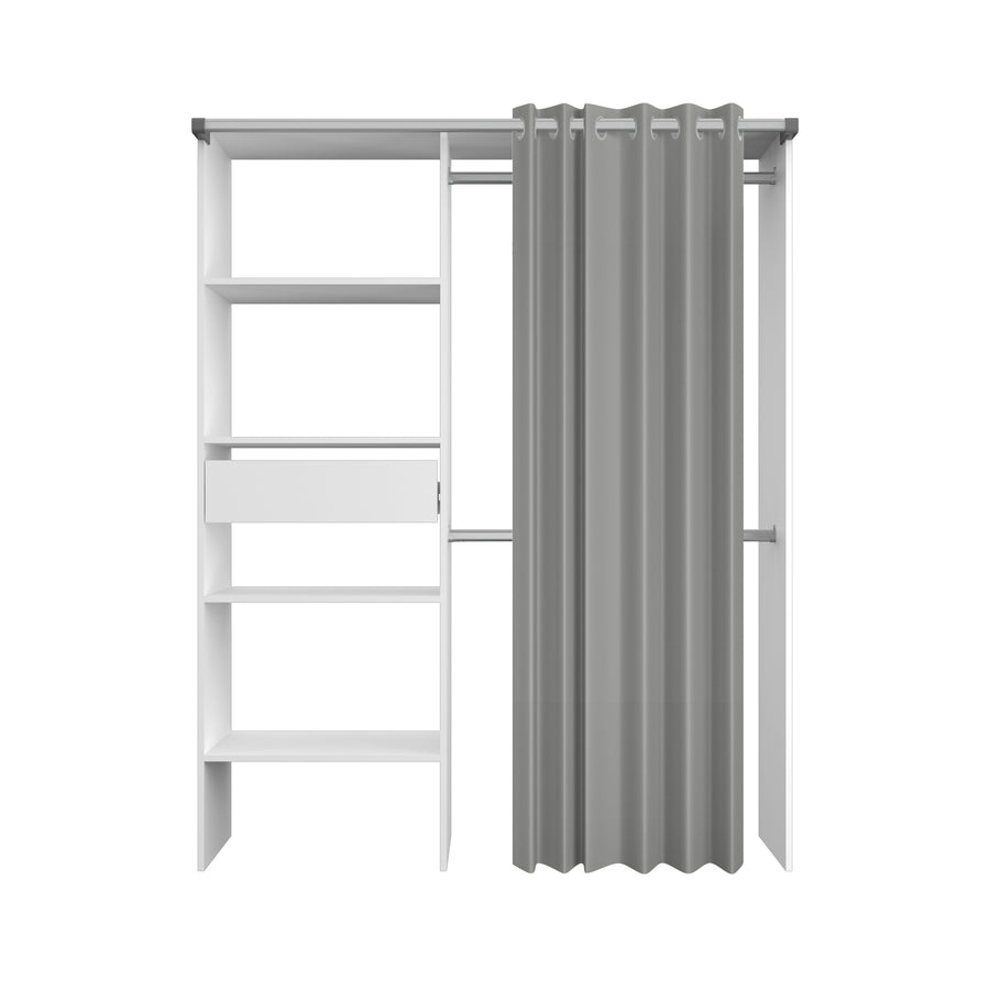 COMPOSITION WITH CLOTHES RACK AND CURTAIN- BARI