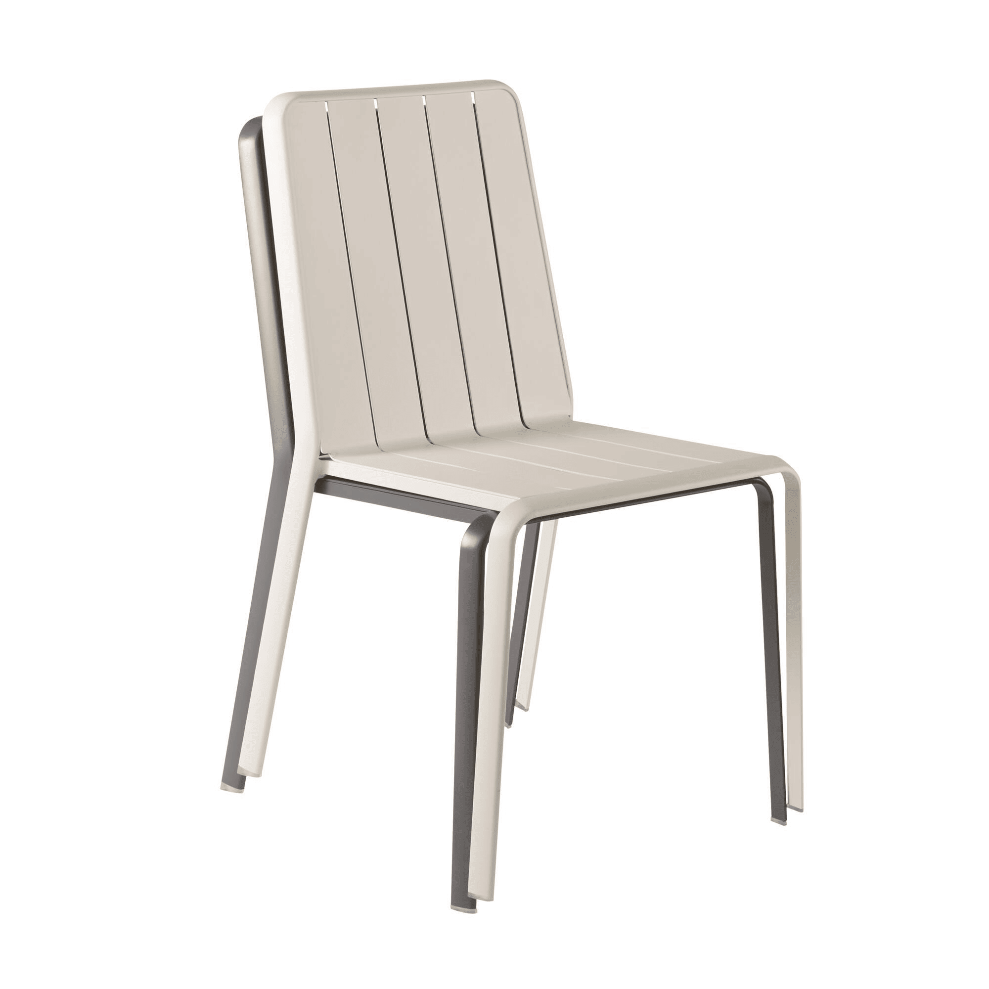 NATERIAL IDAHO FULL ALUMINIUM BEIGE DINING CHAIR