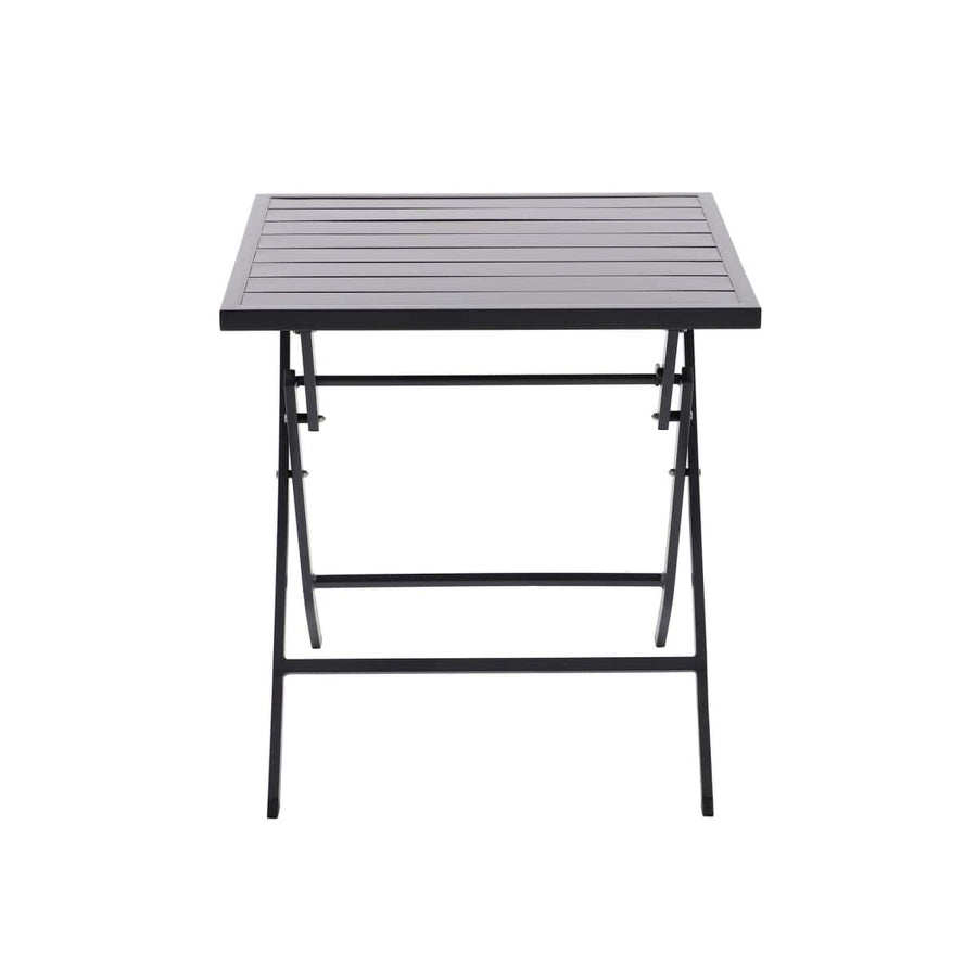 Bricocenter TABLE NATERIAL XARA II ORIGAMI 71X71X74 ANTHRACITE ALUMINIUM