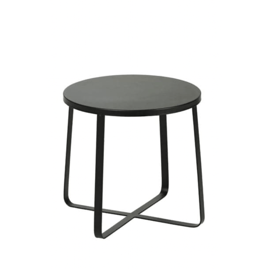 Casa RONA Black coffee table H 40 cm - Ø 42 cm