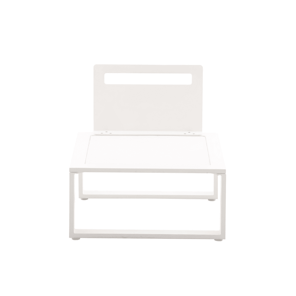 CORNER COFFEE SET NATERIAL ODYSSEA CORNER 2 STOOLS 1 TABLE ALU WHITE