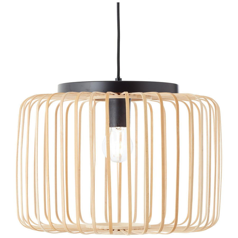 Lampadario pecan metallo e bamboo d38 cm e27=50w