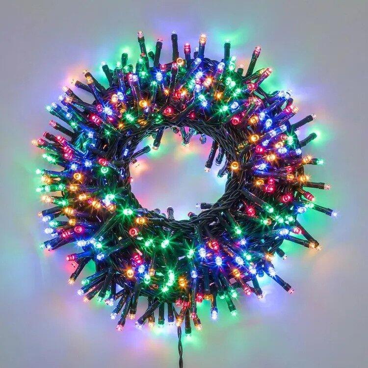 Catena luminosa minicluster 1000 led multicolor 20m (ntl 1000)