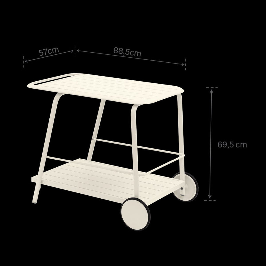 Bricocenter GARDEN TROLLEY IDAHO NATERIAL 88.5X57X69.5 BEIGE