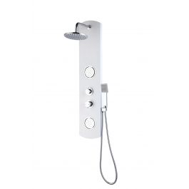 PVC KOLOA HYDRO COLUMN 110X20 SHOWER HEAD DIAM 20 CM+ HAND SHOWER +2 HYDROJETS WITH MIXER