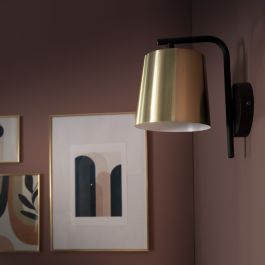 KRELA METAL WALL LAMP GOLD 23X2CM6 E27=40W
