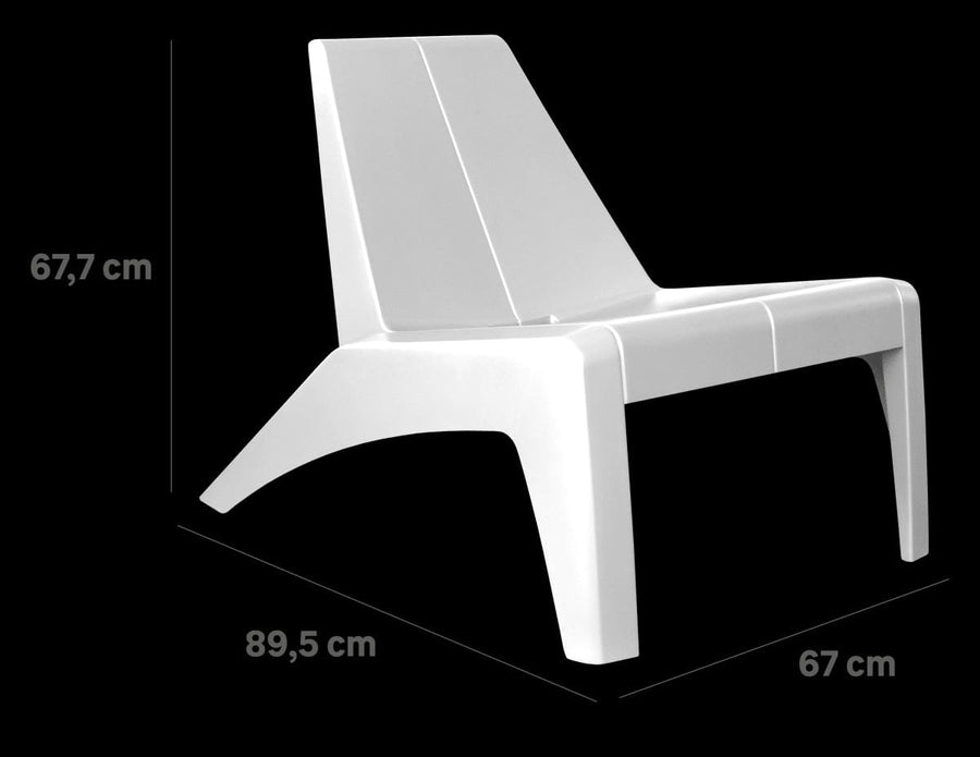 Bricocenter HALIOS RELAX NATERIAL WHITE ARMCHAIR