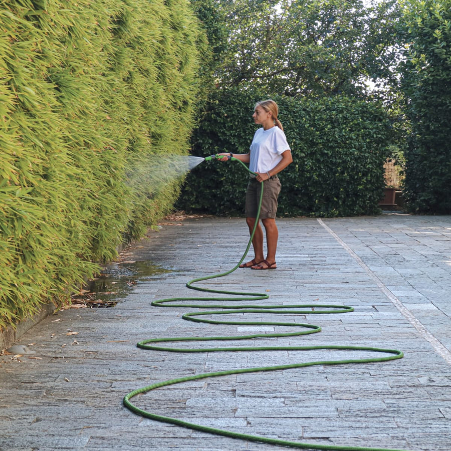 Bricocenter GEOLIA FABRIC EXTENSION HOSE 25M WITH 3JET COMPACT LANCE