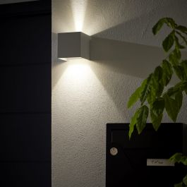 ROXBURY ALUMINIUM WALL LIGHT WHITE 10X10XH10 CM LED 810LM NATURAL LIGHT UP&amp;DOWN IP54