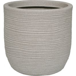 SHABBY STRIPED CONCHINO VASE D.35 ROPE