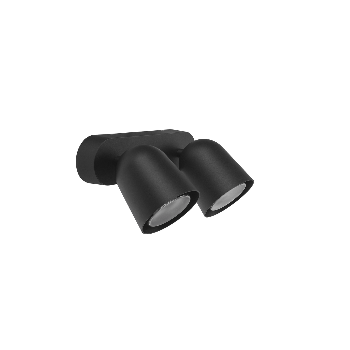 Philly wall light, black aluminium, 26 x 12.8 x h17 cm, 2 x GU10 = 25 W, IP44