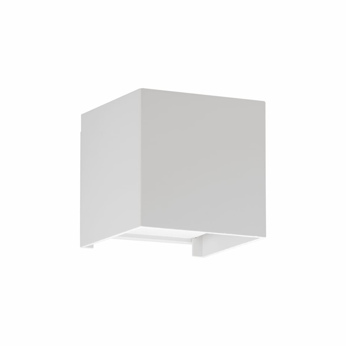 Bricocenter ROXBURY ALUMINIUM WALL LIGHT WHITE 10X10XH10 CM LED 810LM NATURAL LIGHT UP&amp;DOWN IP54