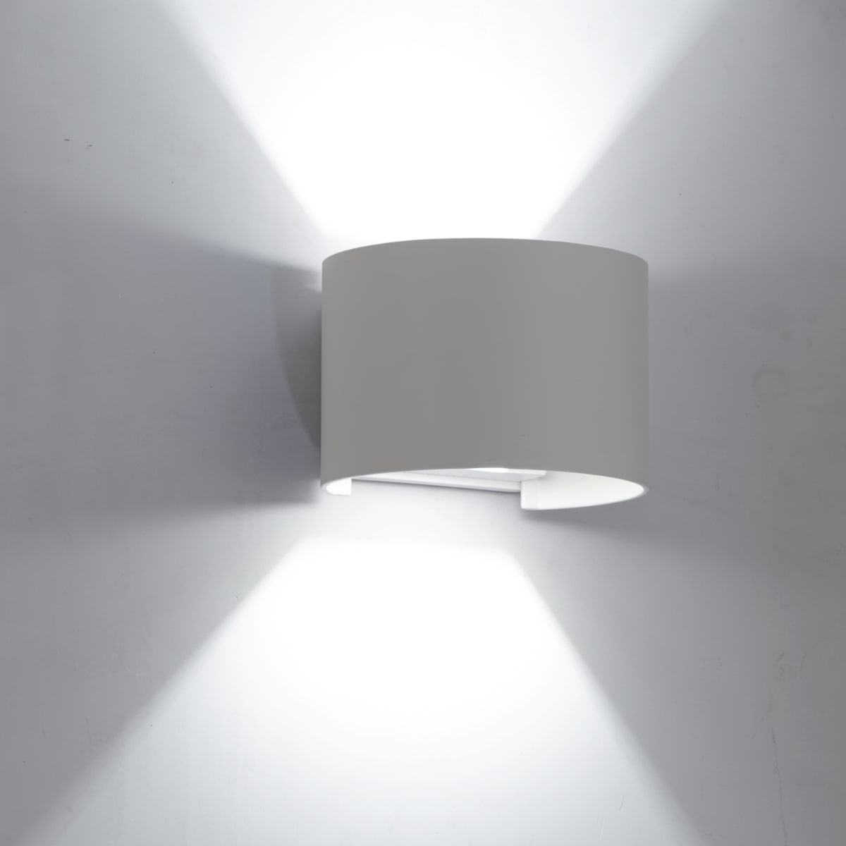 APPLIQUE ROXBURY ALLUMINIO BIANCO 13.7X11.7X9.5CM LED 6W LUCE NATURALE IP54