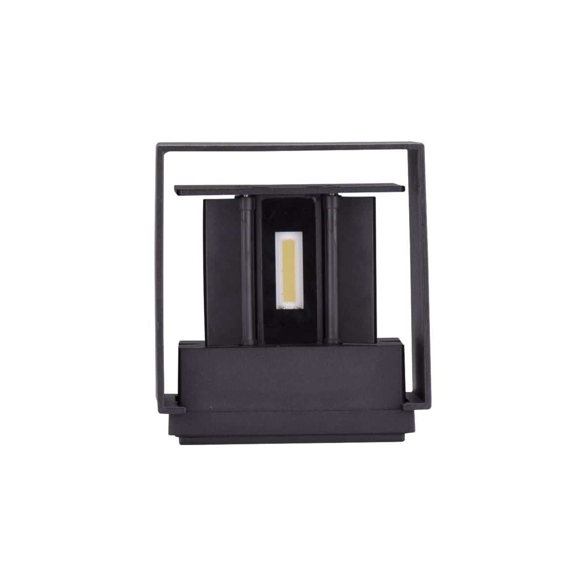 Bricocenter ROXBURY ALUMINIUM WALL LIGHT BLACK 10X10XH10 CM LED 810LM NATURAL LIGHT UP&amp;DOWN IP54