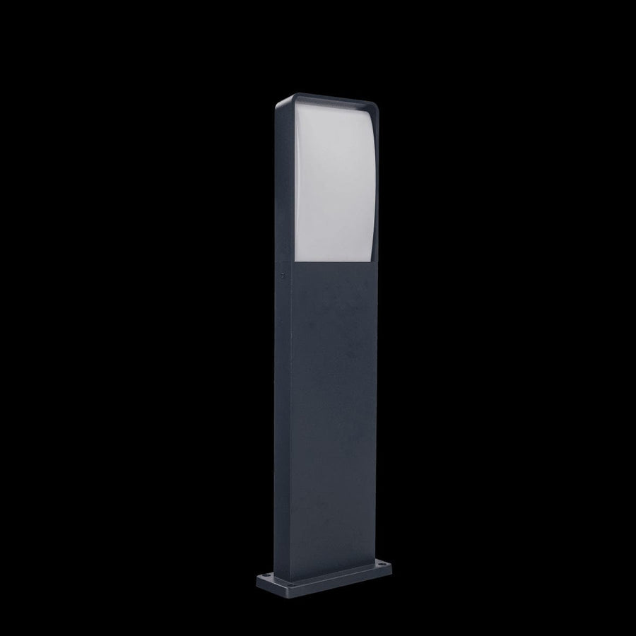 Bricocenter ALOGA ALUMINIUM STREET LAMP GREY 20X8XH65CM LED 14W 1900LM NATURAL LIGHT IP54
