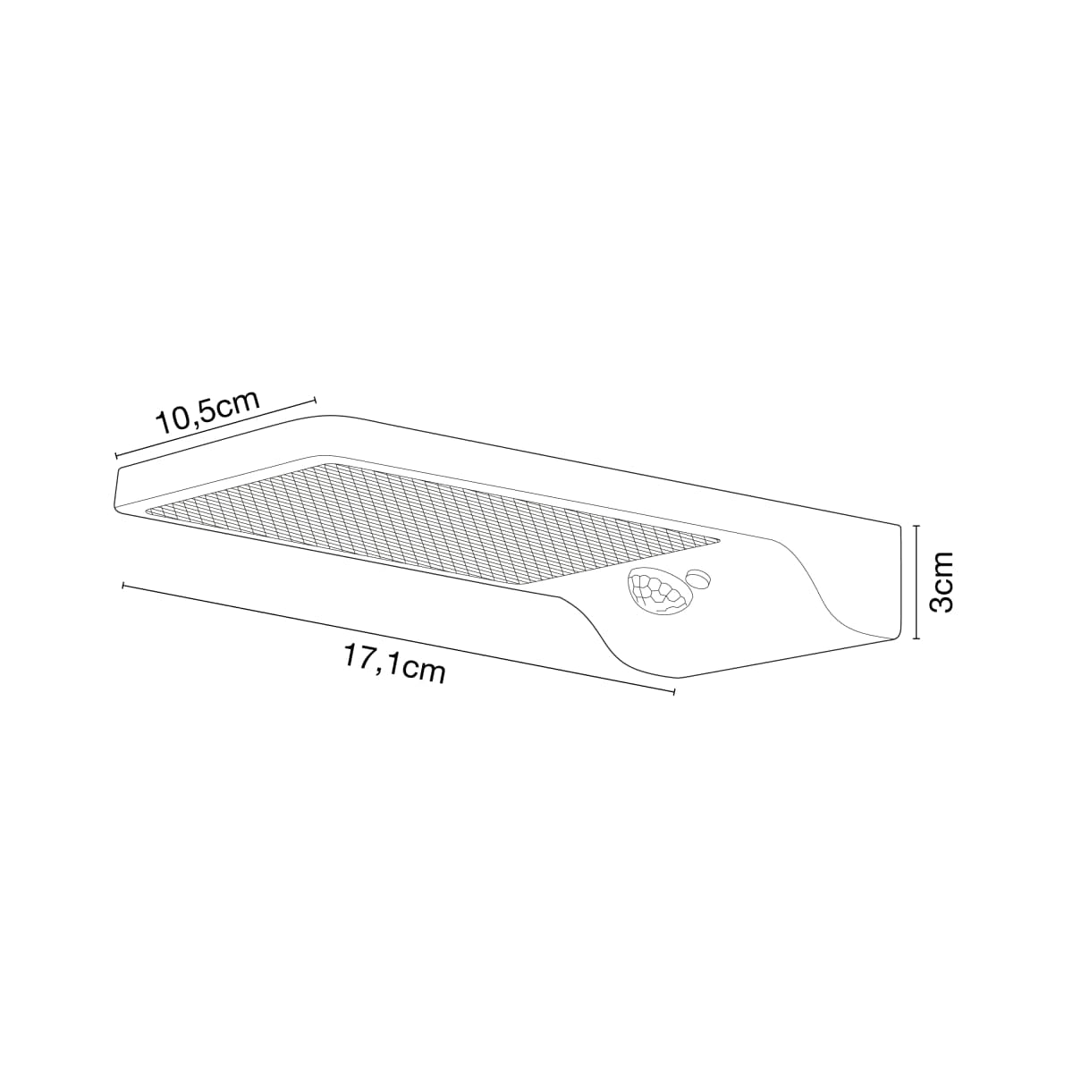 Bricocenter APPLIQUE SOLARE PALMS PLASTICA NERO LED 3,5W DIMMERABILE IP44