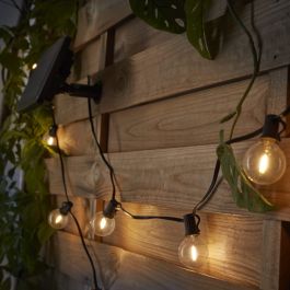 SOLAR GARLAND ELAO BLACK 8MT LED 12W WARM LIGHT IP44