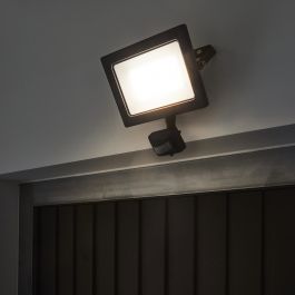 YONKERS ALUMINIUM PROJECTOR GREY LED 50W WITH MOTION SENSOR