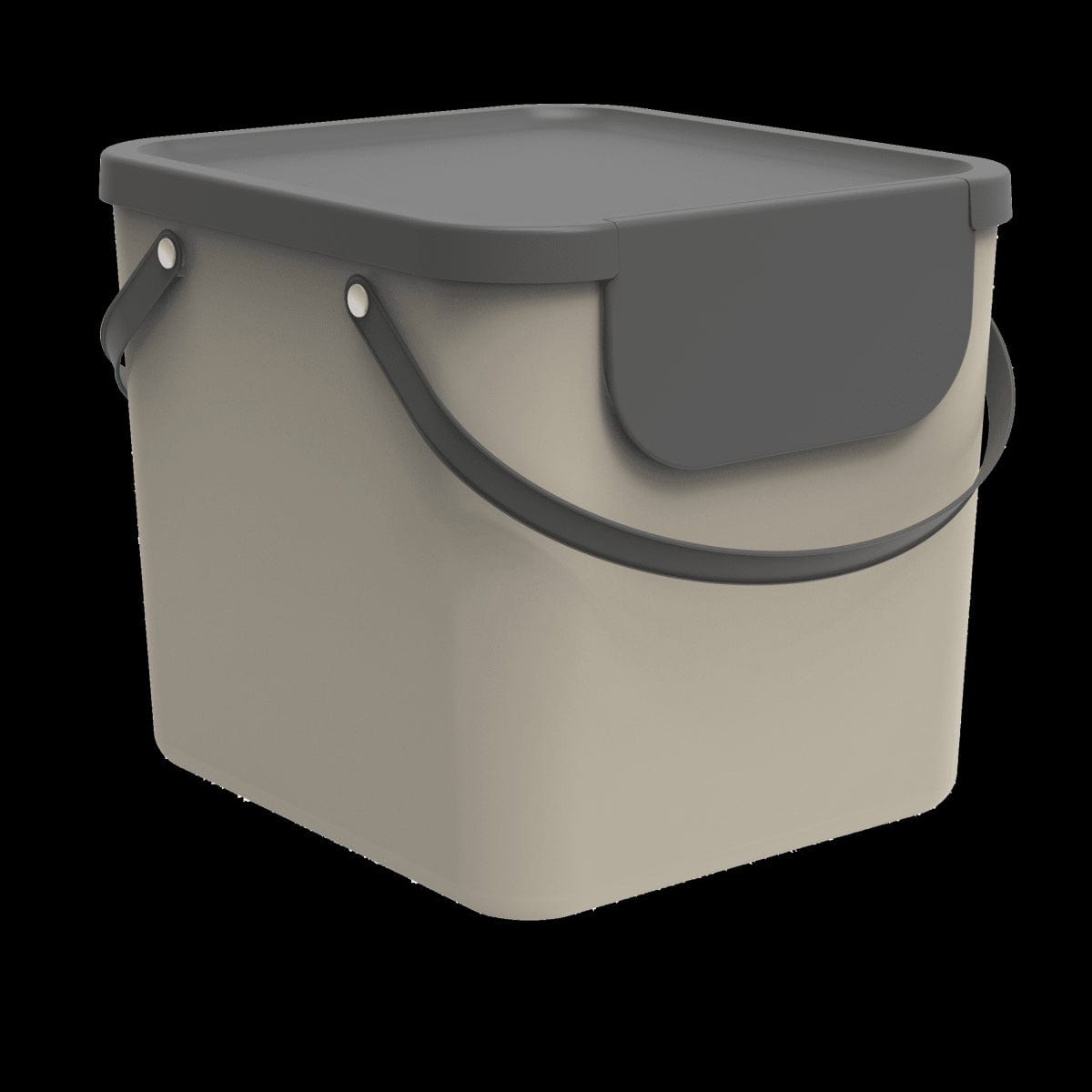 Bricocenter SELECTIVE DUSTBIN 40L - DELINIA -TRENDY TAUPE - PLASTIC