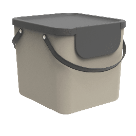 SELECTIVE DUSTBIN 40L - DELINIA -TRENDY TAUPE - PLASTIC