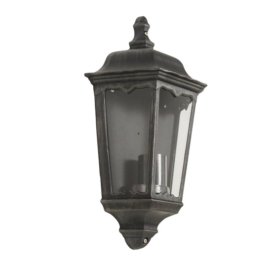 Bricocenter MONZA ALUMINIUM WALL LIGHT BLACK 12.5X43 CM E27=100W IP44