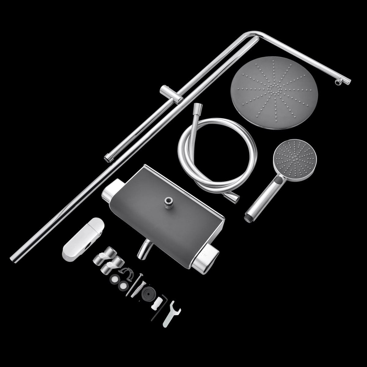 Bricocenter KIT DOCCIA NEW EASY CROMATO CON TERMOSTATICO SENSEA