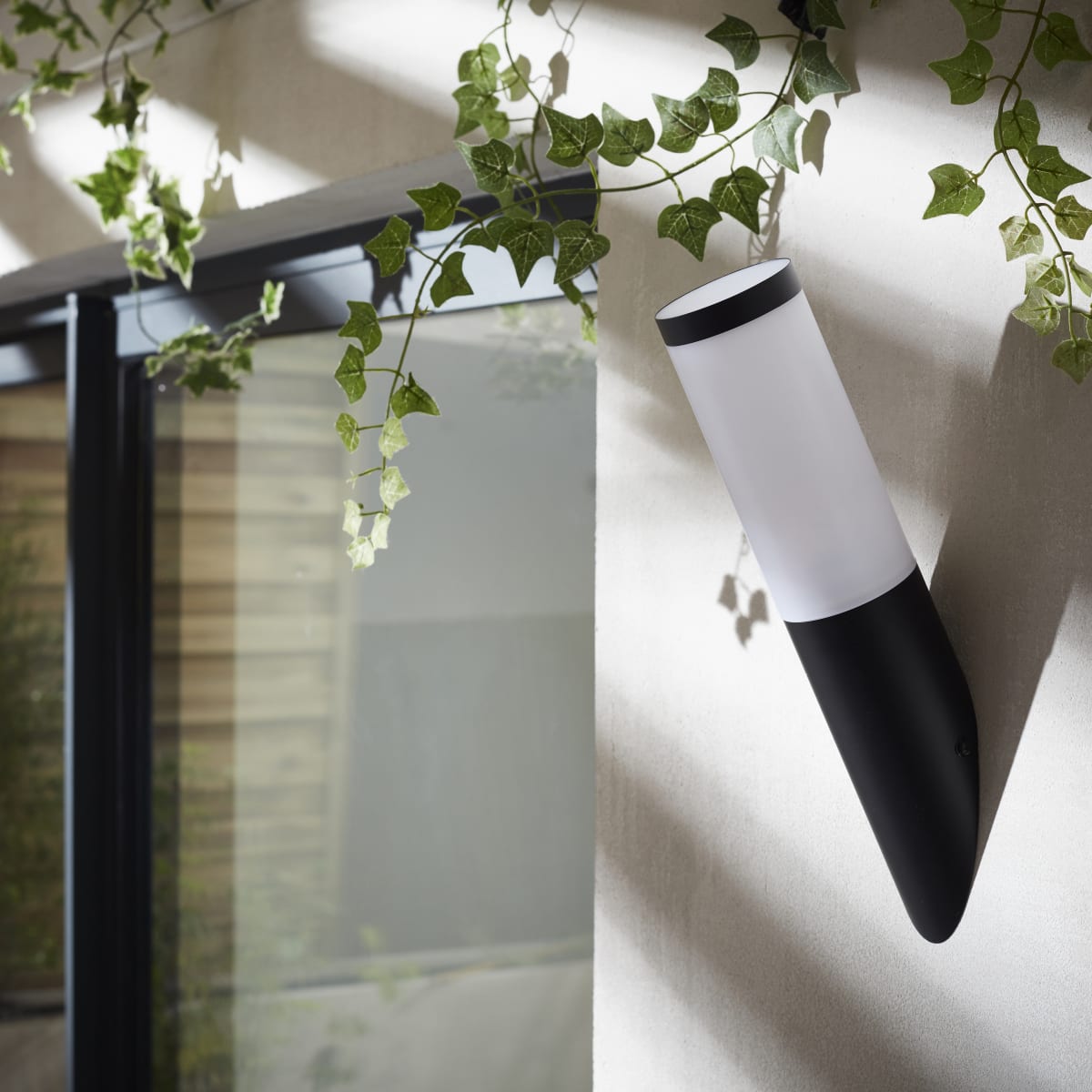 BLACK ALUMINUM TRAVIS WALL SCONCE 37.6X7.6CM E27=24W IP44